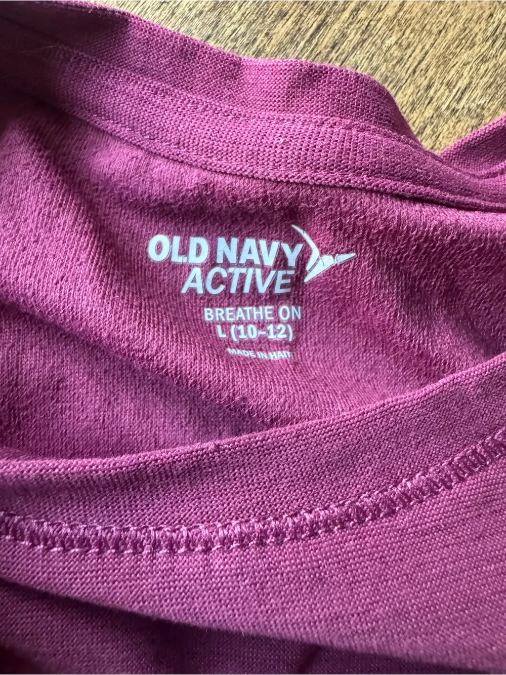 Old Navy Plum Short Sleeve Crewneck Tee